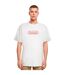 Mens The Skateboard Magazin Logo Oversized T-shirt Blanc MerchCode-1
