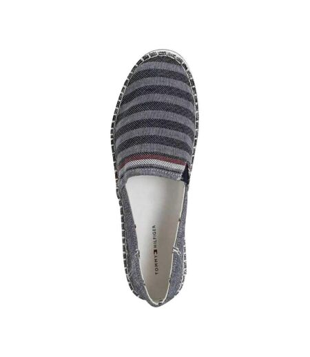 Espadrilles Motif/style Rayé Homme Bleu Marine Gris Tommy Hilfiger