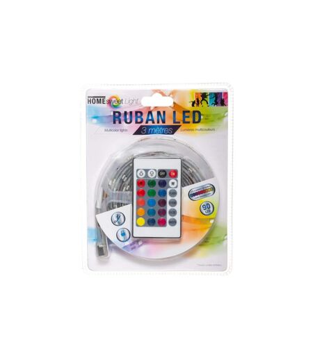Ruban à LED Secteur 300cm Multicolore