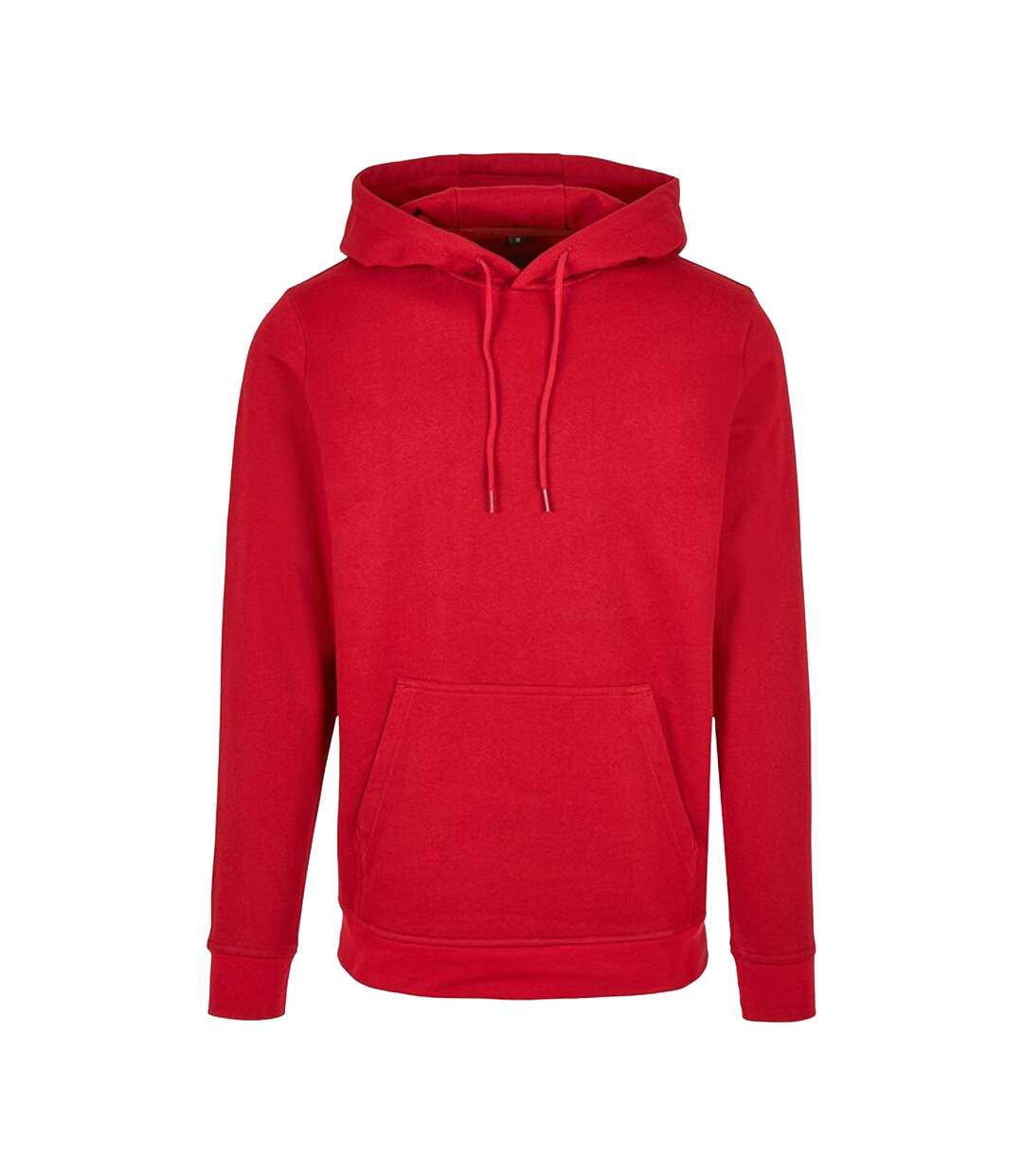 Sweat À Capuche Basic Homme Rouge Vif Build Your Brand-1