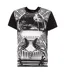 Mens Resort Logo T-shirt Black White Balmain-1