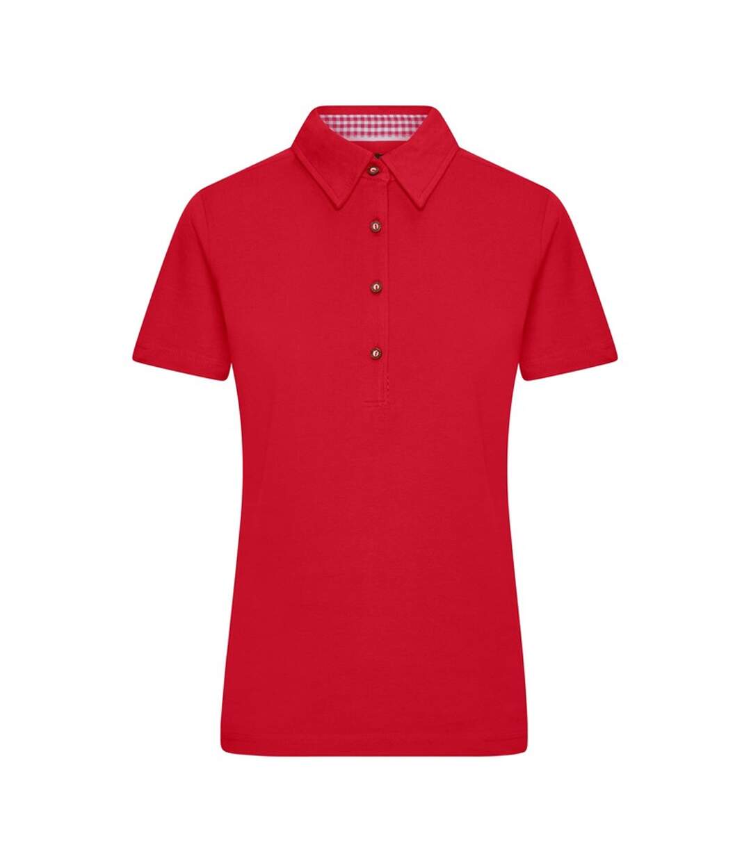 Polo Traditional Femme Rouge Blanc James And Nicholson-1