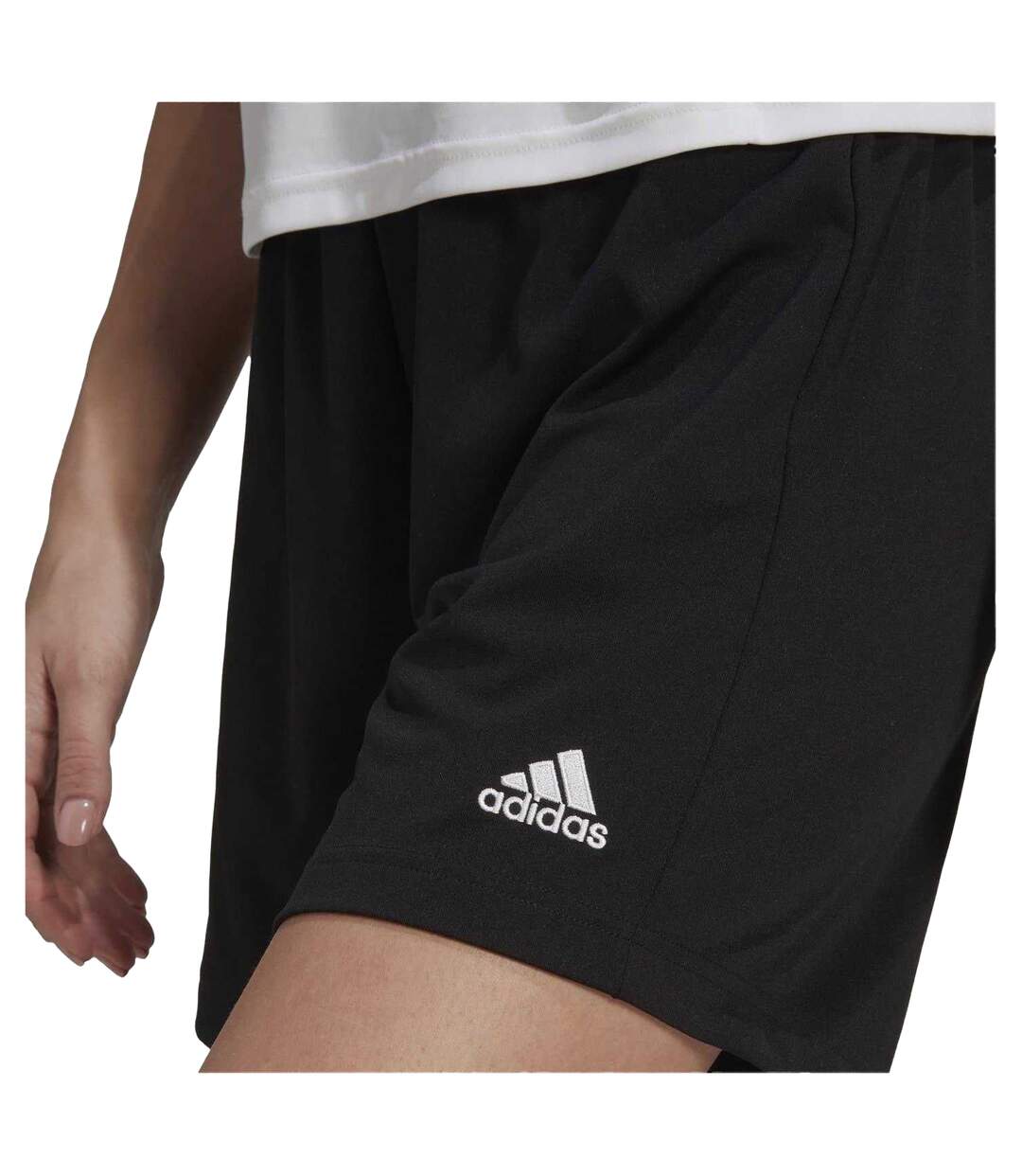 Womens/ladies Lightweight Shorts Black Adidas-4