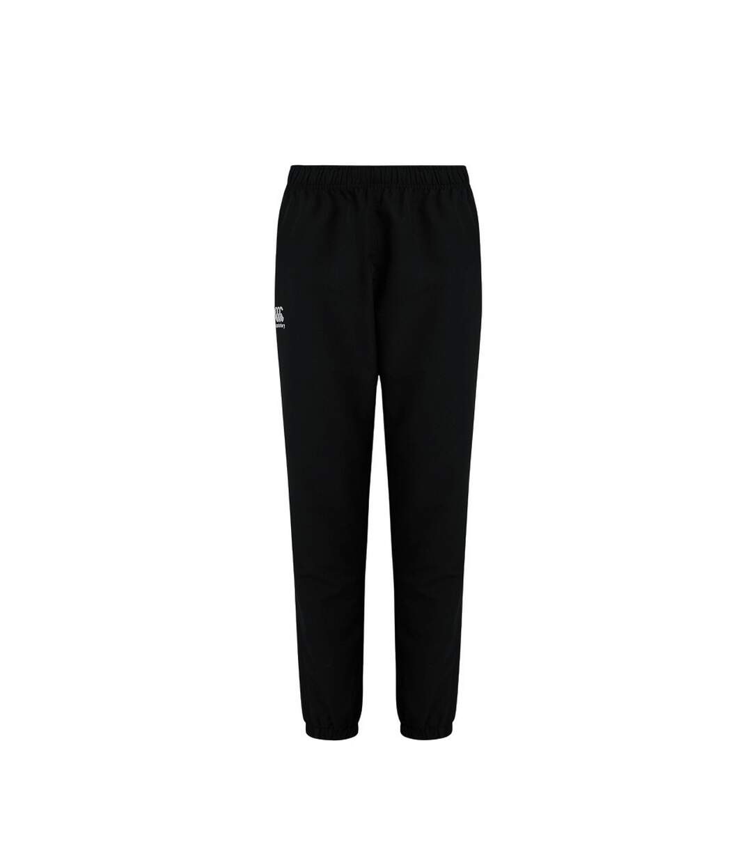 Womens/ladies Club Plain Tapered Leg Tracksuit Bottoms Black Canterbury-1