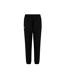 Womens/ladies Club Plain Tapered Leg Tracksuit Bottoms Black Canterbury-1