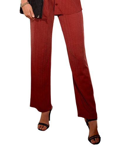 Pantalon fluide taille semi-élastiquée