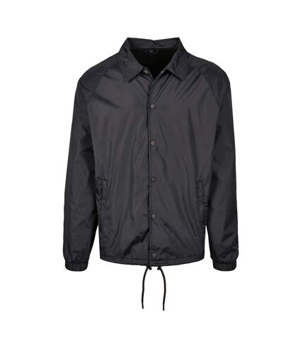 Build Your Brand Mens Coach Jacket (Black) - UTRW8950