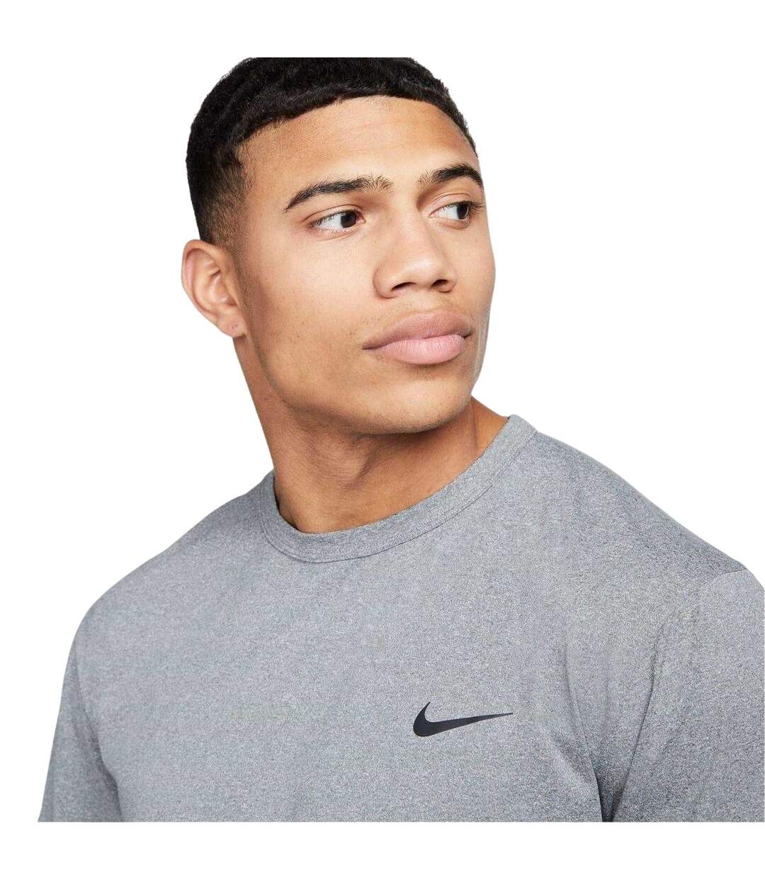 Mens Hyverse Swoosh Short-sleeved T-shirt Smoke Grey Nike-4