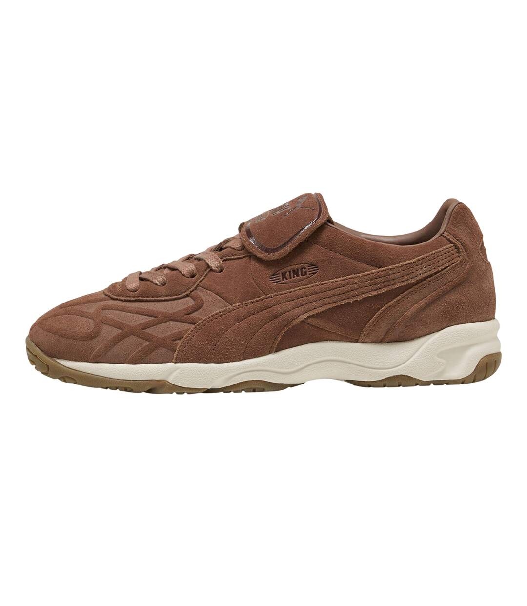 Mens King Suede Round Toe Shoes Mushroom Puma-2