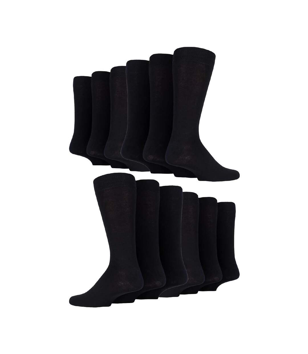 12 Pair Mens Colourful Cotton Striped Patterned Dress Socks-1