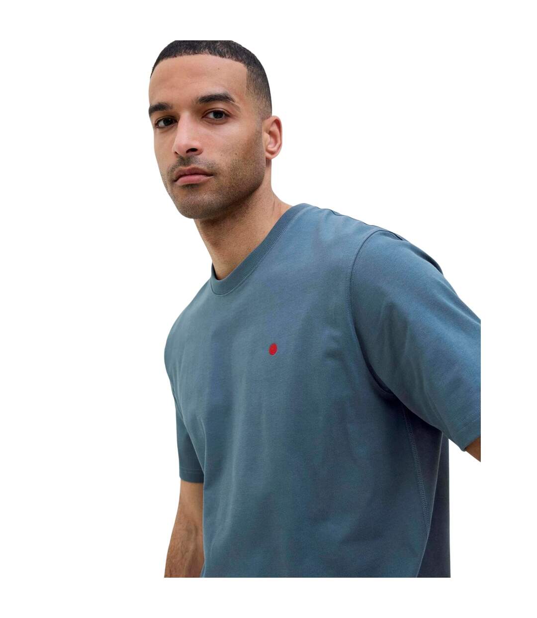 T-shirt Motif/style Brodé Royal Denim Division Homme Bleu Orion Jack And Jones-4