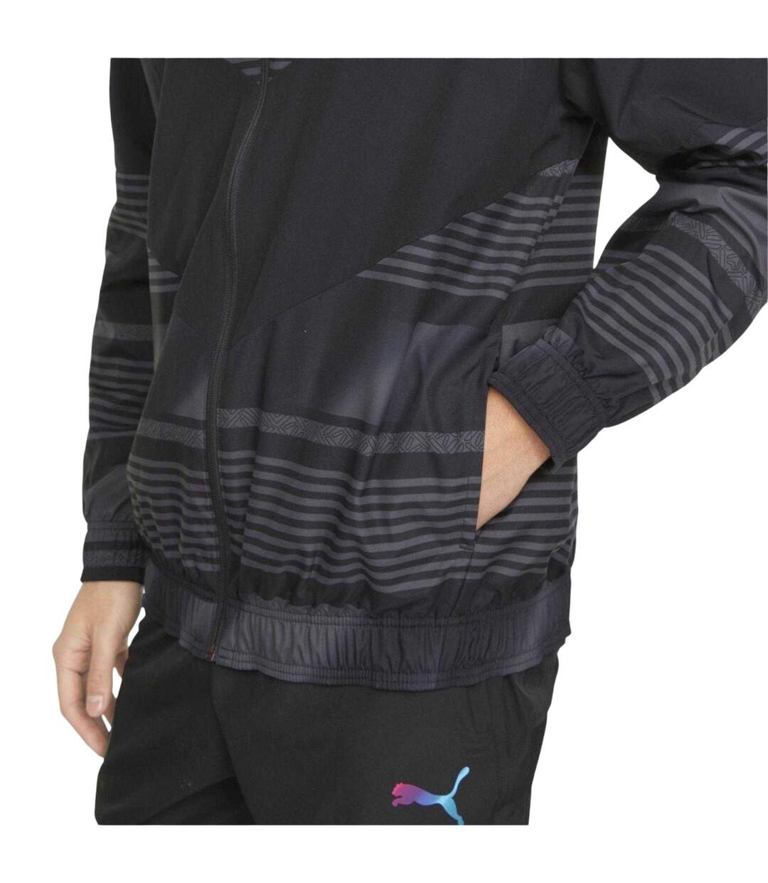 Mens Manchester City Fc Anorak  Black Puma-4