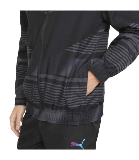Mens Manchester City Fc Anorak  Black Puma