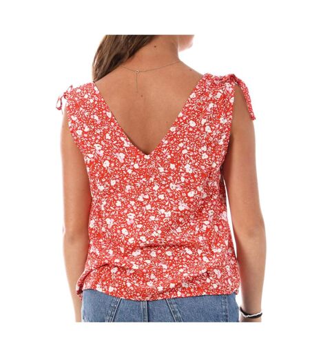 Top rouge femme only ruching