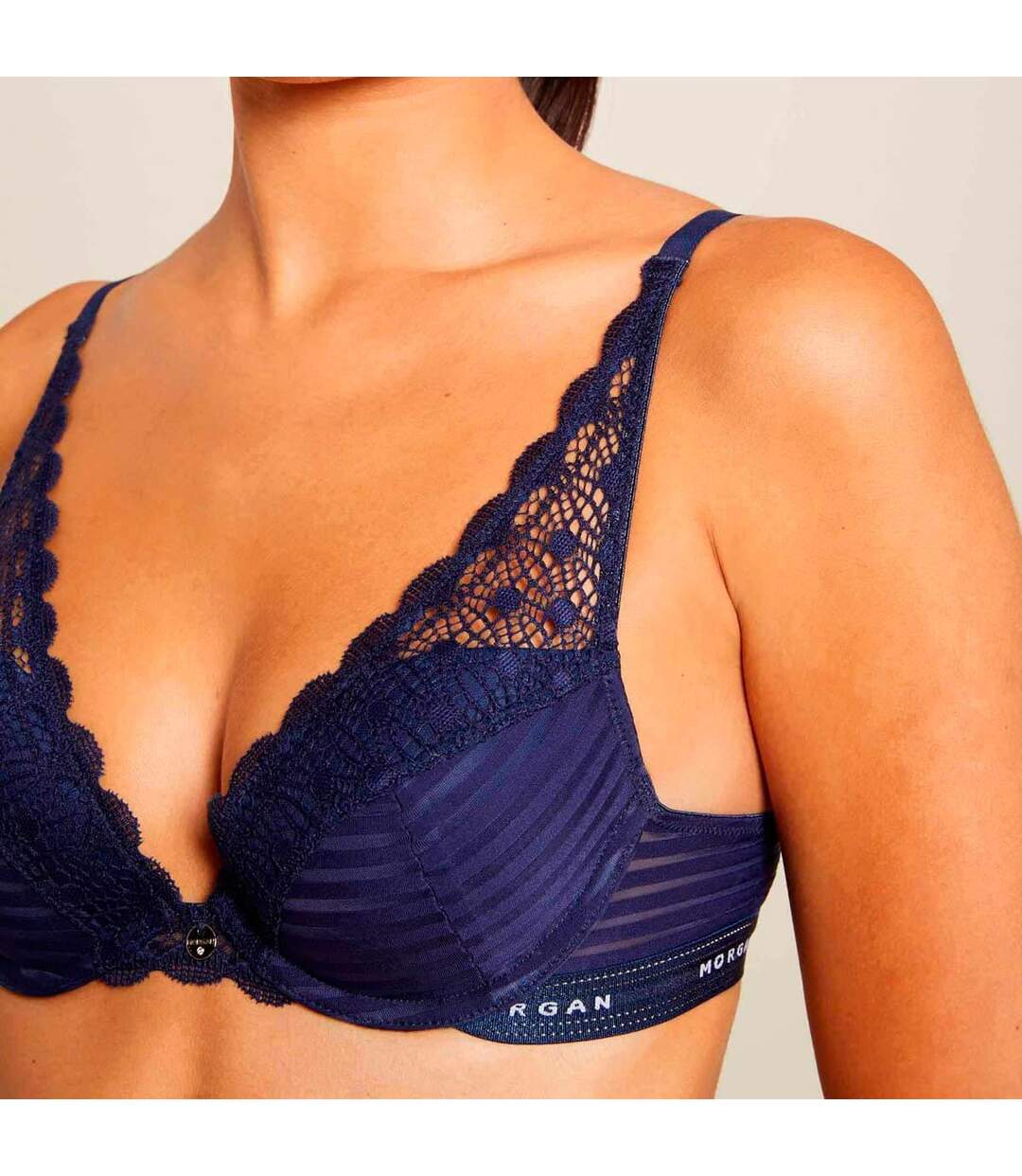 Soutien-gorge ampliforme bleu marine Lily