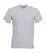 Fruit Of The Loom Mens Valueweight V-Neck, Short Sleeve T-Shirt (Heather Grey) - UTBC338
