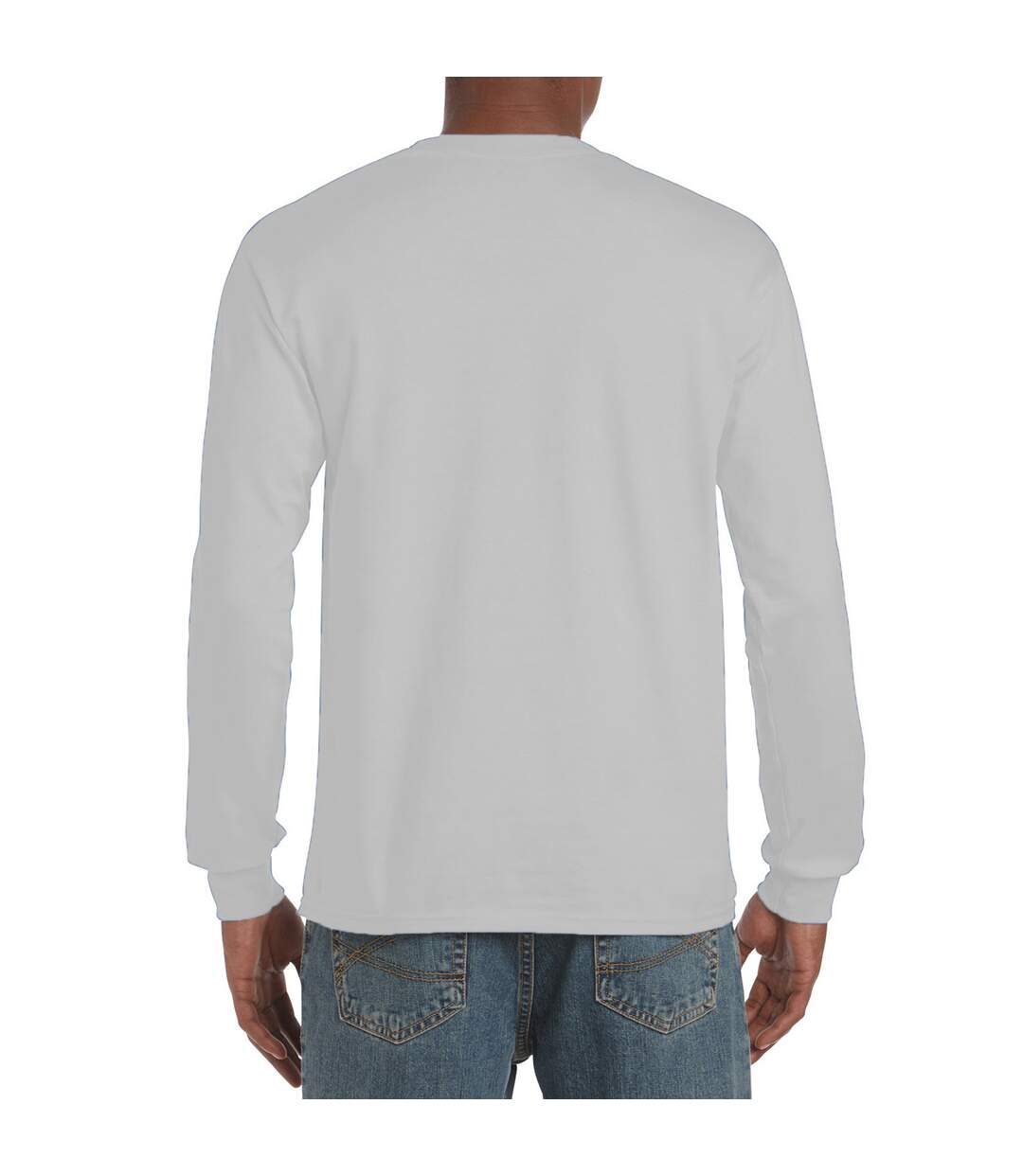 T-shirt manches longues hammer homme gris clair Gildan