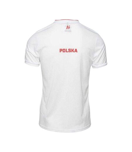 T-shirt Alumni Poland Homme Blanc Rouge Huari