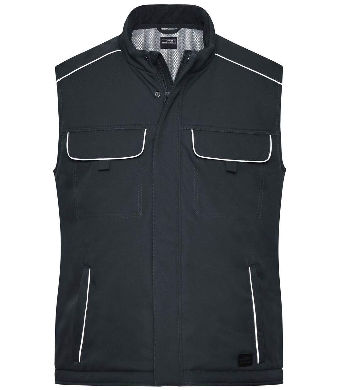 Gilet de travail rembourré softshell - JN885 - gris carbone