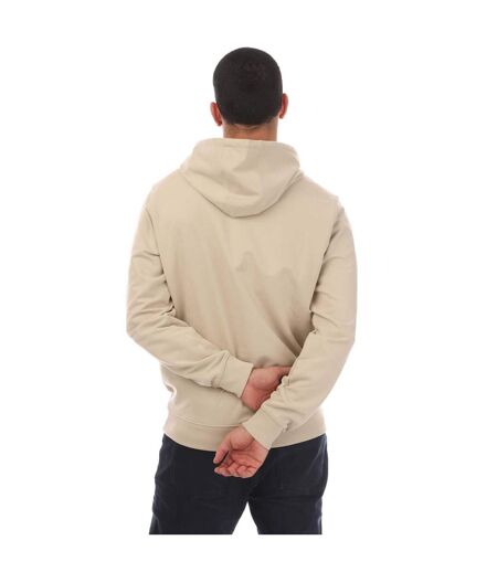 Mens Justify Checked Trim Hoodie Stone Weekend Offender