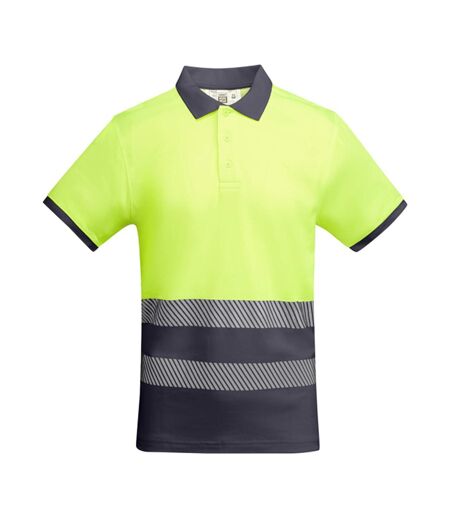 Polo Haute Visibilité Atrio Homme Plomb Jaune Fluo Roly Workwear