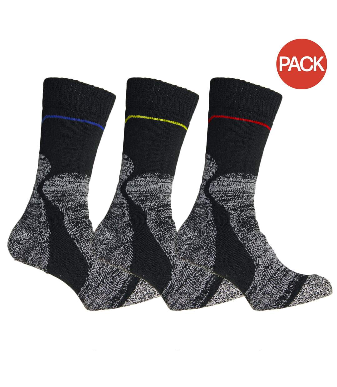 Chaussettes de travail homme noir Simply Essentials