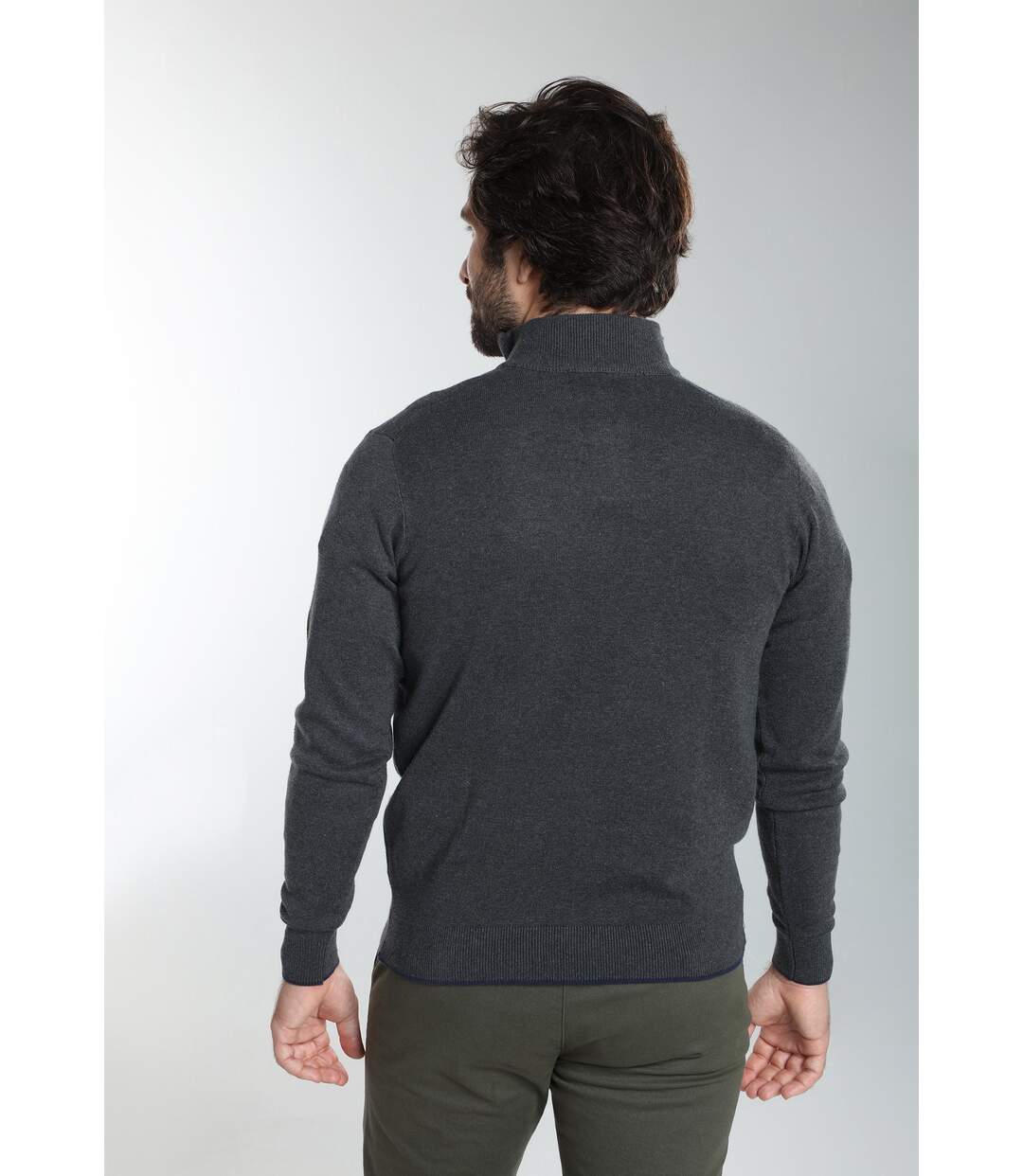 Pull col camionneur  en coton MAXIME-4