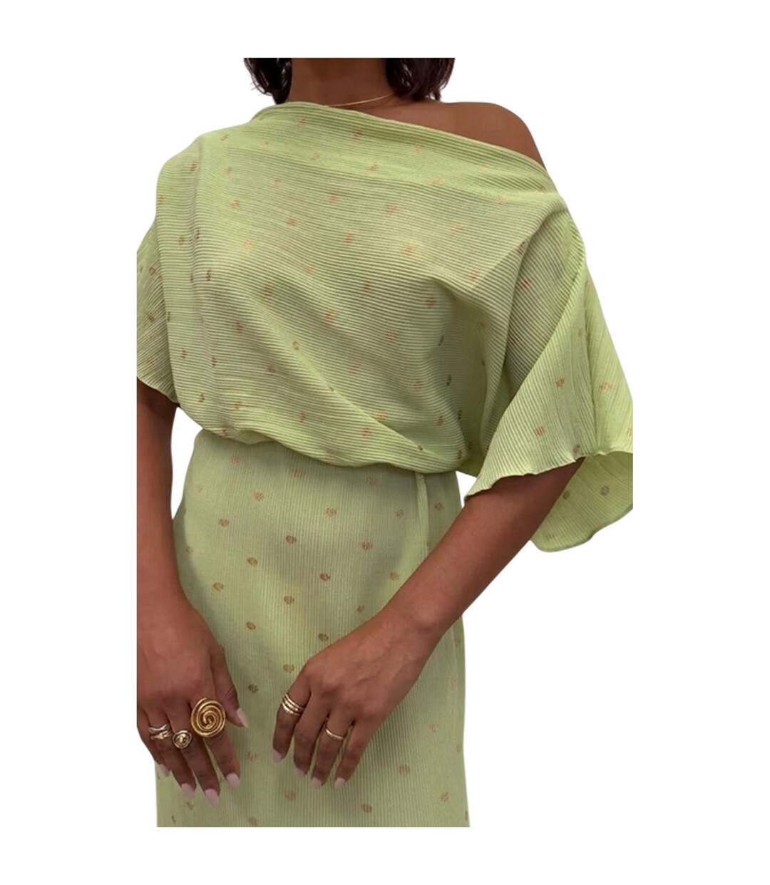 Robe Longue Femme Vert Never Fully Dressed-4