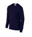 Gildan Unisex Adult Ultra Plain Cotton Long-Sleeved T-Shirt (Navy)