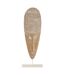 Statuette Déco Masque sur Pied 64cm Blanc & Beige-1