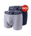 Boxers Homme Gris Chiné Indigo Replay-1