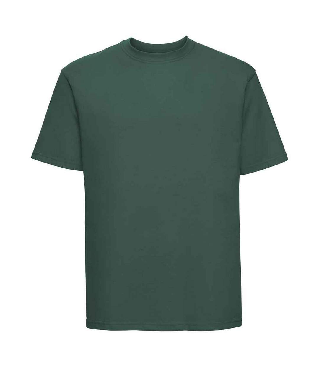 Mens ringspun cotton classic t-shirt bottle green Russell-1