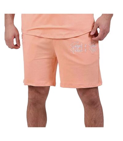 Short orange homme project x paris double logo - l
