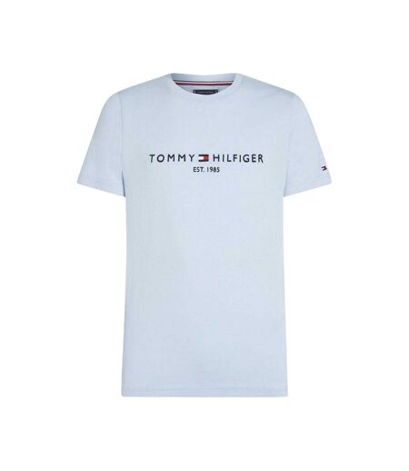 T-shirt Motif/style Logo Sur Poitrine Femme Bleu Clair Tommy Hilfiger