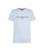 T-shirt Motif/style Logo Sur Poitrine Femme Bleu Clair Tommy Hilfiger-1