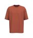 Mens French Terry T-shirt Burnt Brick Native Spirit-1
