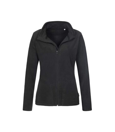 Stedman Womens/Ladies Active FZ Fleece (Black Opal) - UTAB297