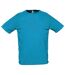 SOLS Mens Sporty Short Sleeve Performance T-Shirt (Aqua)