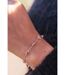 Gold Crystal Quartz Minimalist Healing Dainty Pink White Crystal Bracelet