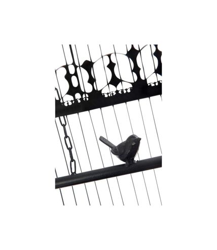Paris Prix - Cage à Oiseaux En Métal birdie 175cm Noir
