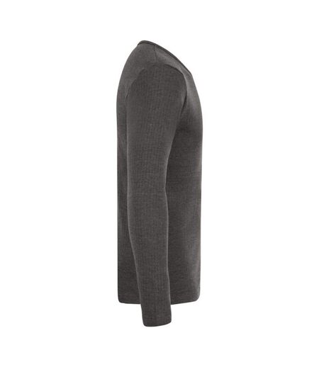 Absolute Apparel Mens Thermal Long Sleeve T-Shirt (Charcoal) - UTAB122