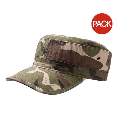 Atlantis Army Military Cap (Pack of 2) (Camouflage) - UTAB424