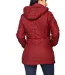 Doudoune bordeau pour femme - Manches longues, idéale pour un look décontracté et tendance-2