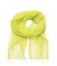 Unisex Adult Colours Chiffon Scarf One Size Lime Premier-2