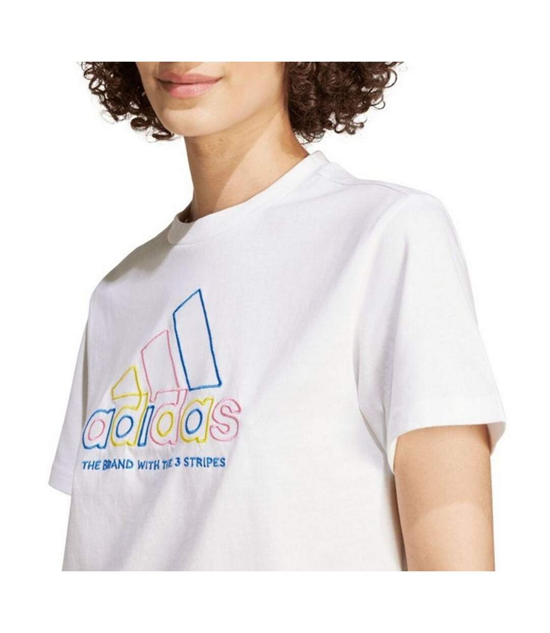 T-shirt Style Logo Xpress Femme Blanc Adidas-1