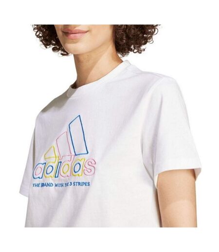 T-shirt Style Logo Xpress Femme Blanc Adidas