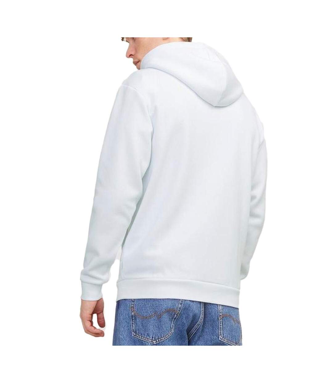 Sweat zippé blanc homme jack & jones bradley-2
