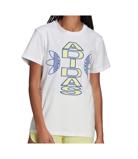 T-shirt Blanc Femme Adidas Collegiate - 34