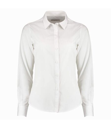 Kustom Kit Womens/Ladies Long Sleeve Poplin Shirt (White) - UTRW6163