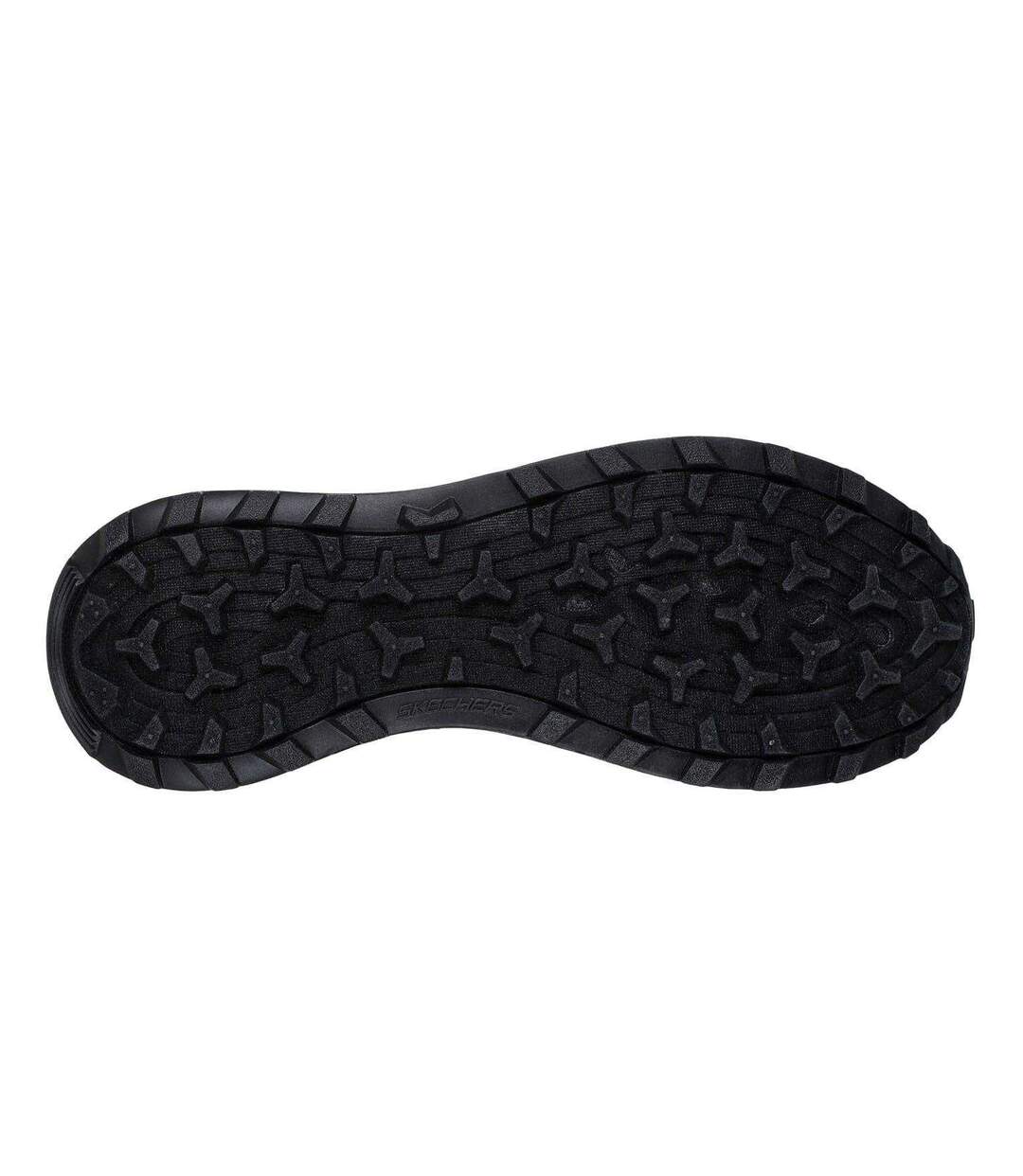 Mens Ridgestar Lace Up Flat Trainers Black Skechers-4